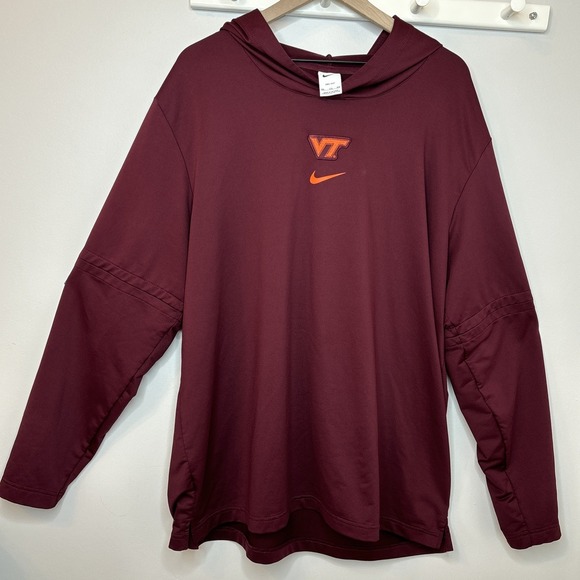 Nike Other - Nike Virginia Tech Hokies Hoodie Football Team Issued XXL Lightweight Polyester
